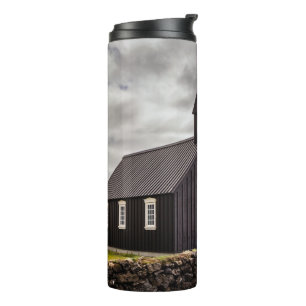 Die Schwarze Kirche Budir, Island Thermosbecher