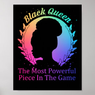 Die schwarze Königin ist das mächtigste Stück i Poster