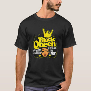 Die schwarze Königin ist das mächtigste Stück im S T-Shirt