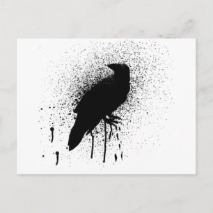 Die schwarze Krähe Postkarte