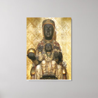 Die Schwarze Madonna von Montserrat Leinwanddruck