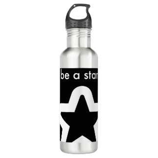 Die schwarze Sterne Edelstahlflasche