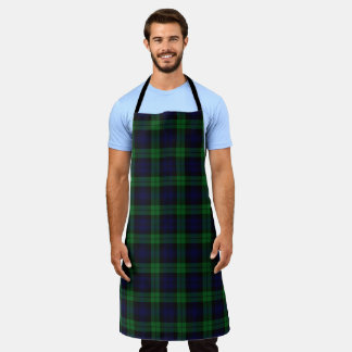 Die schwarze Tartan-Küche Schürze