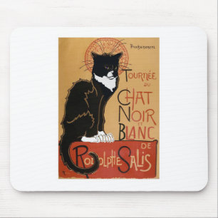 Die schwarze und weiße Katze Mousepad