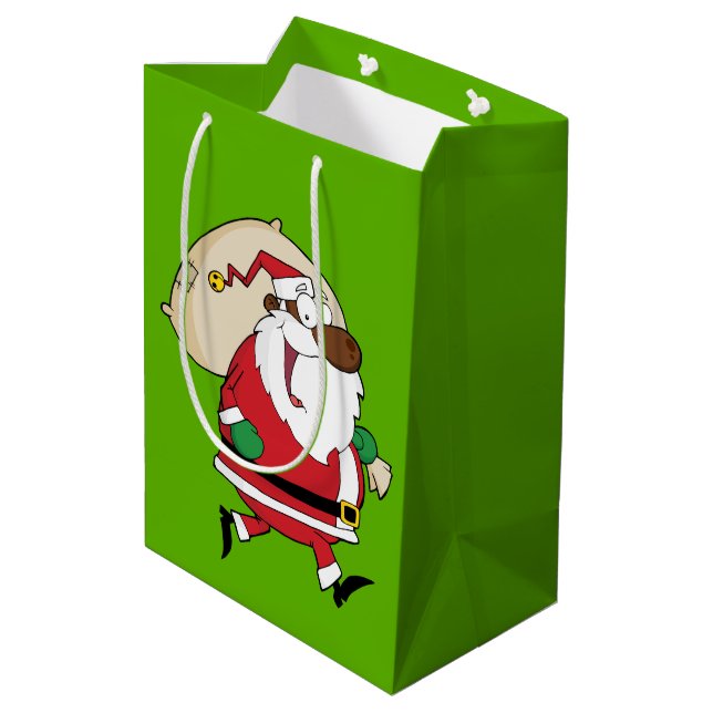 Die schwarze Weihnachtsschale Mittlere Geschenktüte (Rückseite Schrägansicht)