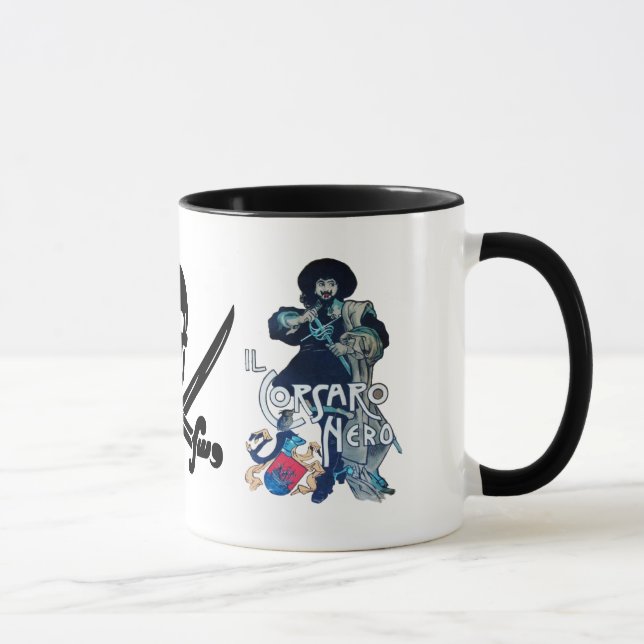 DIE SCHWARZEN KORSAIR-SKULL-GESCHALTETEN SCHWERTER TASSE (Rechts)