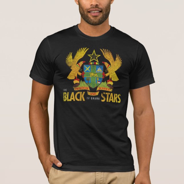 Die schwarzen Sterne von Ghana T-Shirt (Vorderseite)