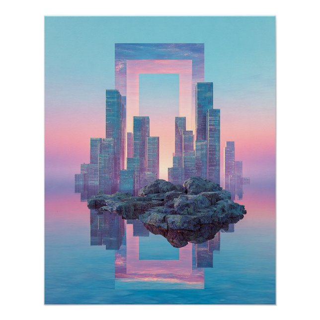Die schwebende Schwelle Poster (Vorderseite)