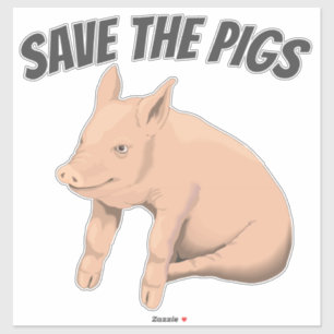 DIE SCHWEINCHELKÖRPER-DEKALKALKETTE gerettet Aufkleber
