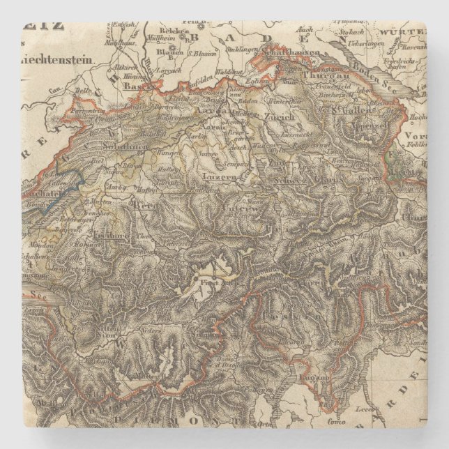 Die Schweiz 7 Steinuntersetzer (Vorderseite)