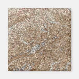 Die Schweiz Atlas Karte Magnet