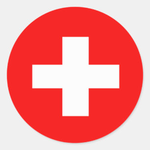 die Schweiz-Aufkleber Runder Aufkleber