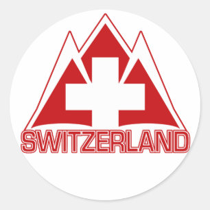 Die SCHWEIZ-Aufkleber Runder Aufkleber