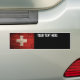 Die Schweiz-Flagge auf altem hölzernem Korn Autoaufkleber (On Car)