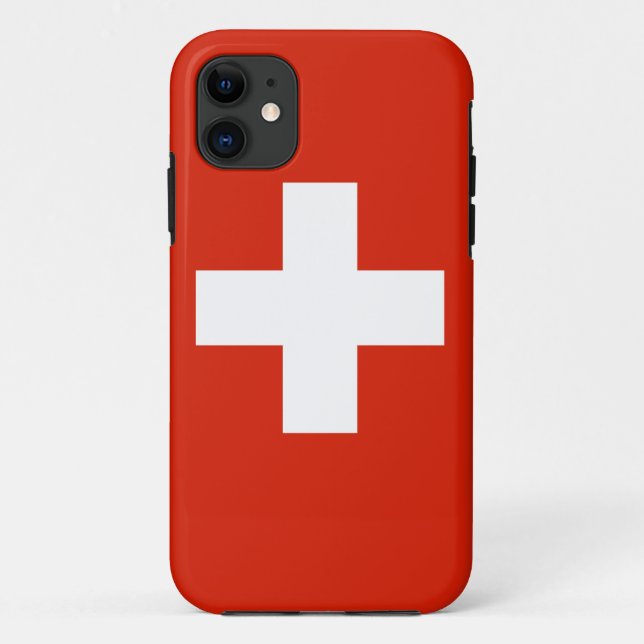 Die Schweiz-Flagge Case-Mate iPhone Hülle (Rückseite)