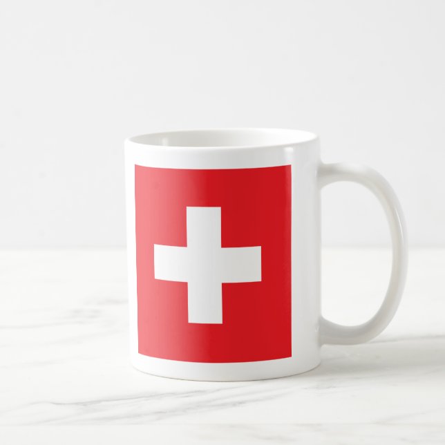 Die Schweiz-Flagge Kaffeetasse (Rechts)