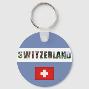 Die Schweiz-Flagge Schlüsselanhänger