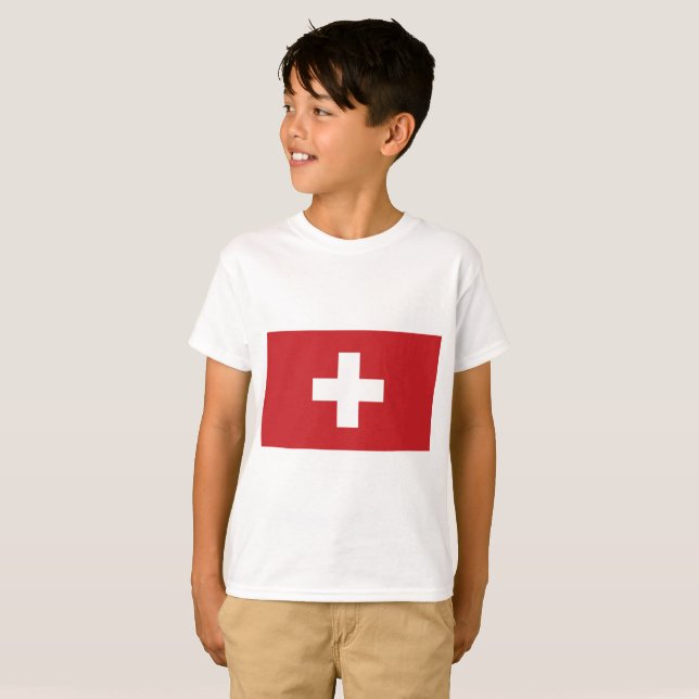 Die Schweiz-Flagge T-Shirt (Vorne ganz)