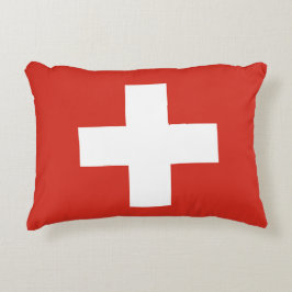 Die Schweiz-Flagge Zierkissen