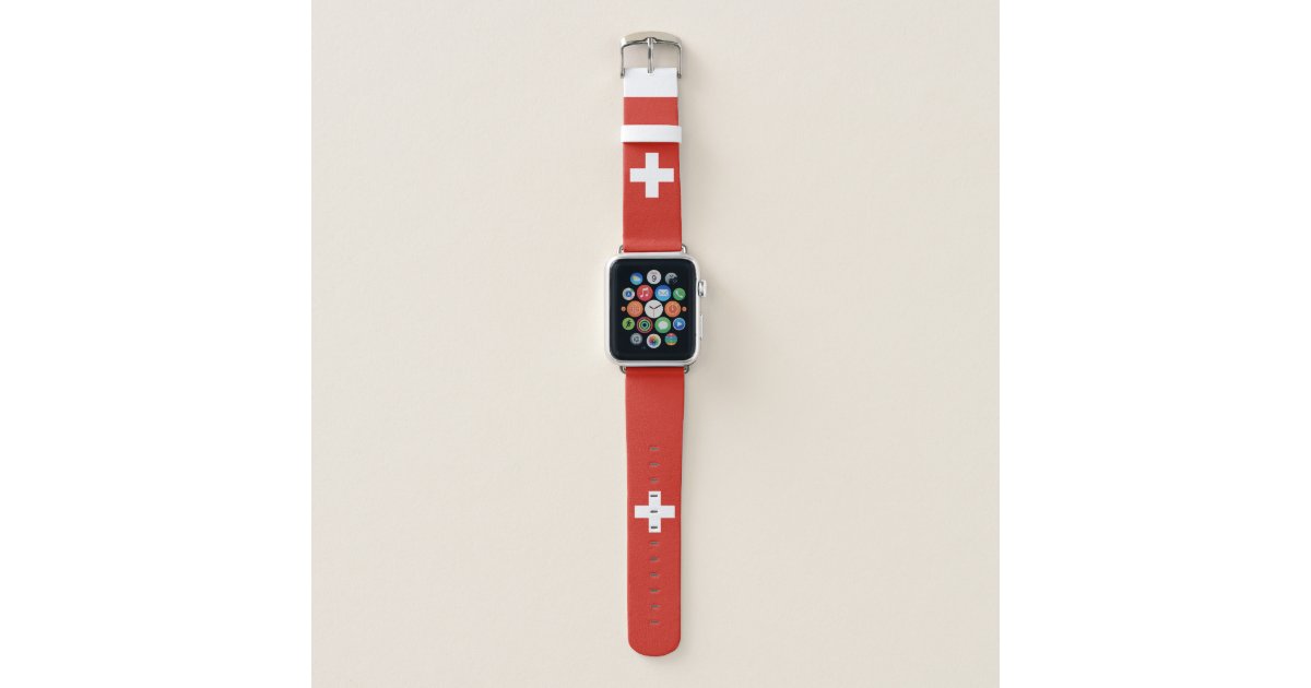 Die Schweiz Flaggen Apple Uhrenarmband Apple Watch Armband Zazzle Ch