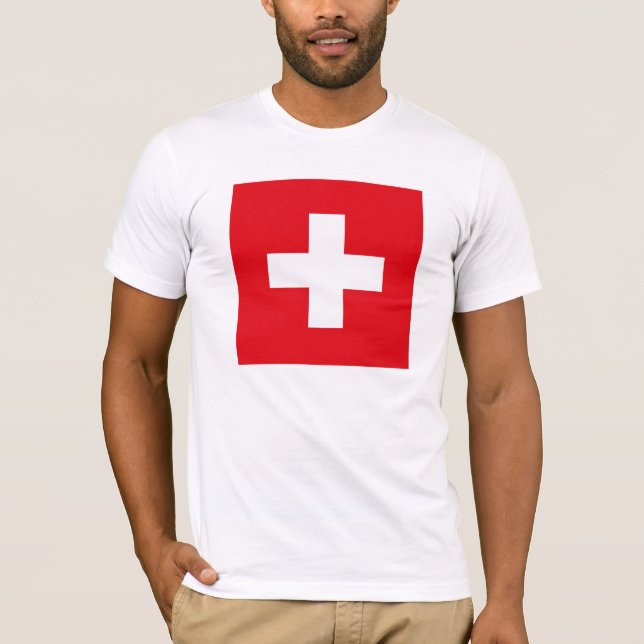 Die Schweiz-Flaggen-T - Shirt (Vorderseite)