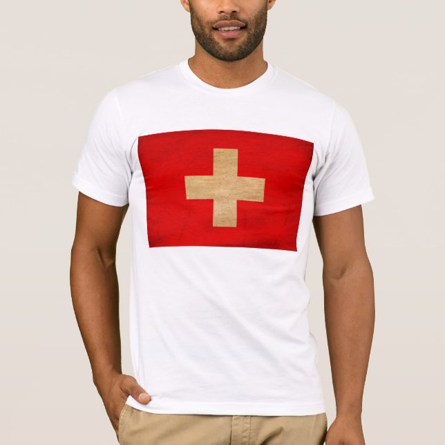 Die Schweiz-Flaggen-T - Shirt (Vorderseite)