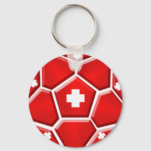 Die Schweiz-Fußball - Weltmeisterschaft 2014 Schlüsselanhänger