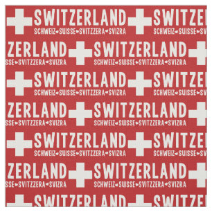 Die SCHWEIZ-Gewohnheitsgewebe Stoff