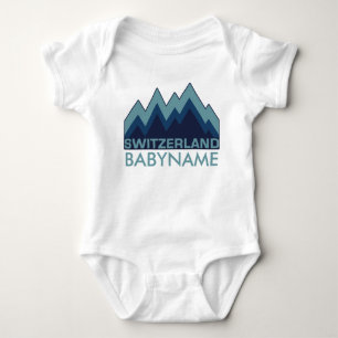 Die SCHWEIZ-Gewohnheitskleidung Baby Strampler