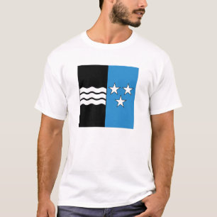 die Schweiz-Regionsbezirk-Aargau-Flagge T-Shirt