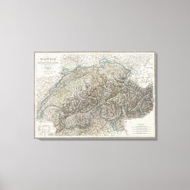 Die Schweiz - Schweiz Leinwanddruck (Vorderseite)