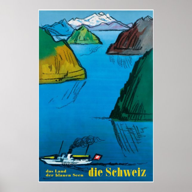 Die Schweiz, Schweiz, Travel Poster (Vorne)