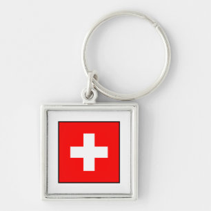 Die Schweiz - Schweizer Flagge Schlüsselanhänger