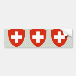 Die Schweiz-Wappen Detail Autoaufkleber