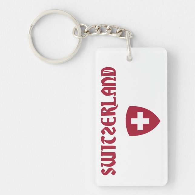 Die Schweiz + Wappen Schlüsselanhänger (Vorderseite)