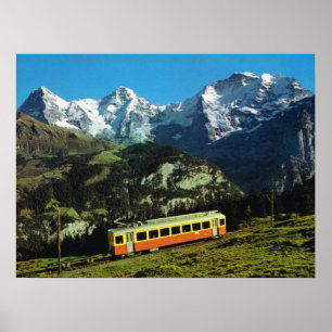 Die Schweiz, Zug zu Jungfraujoch, Poster