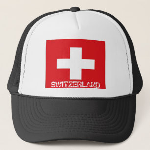 Die Schweizerschweiz-Flaggenfernlastfahrerhut Truckerkappe