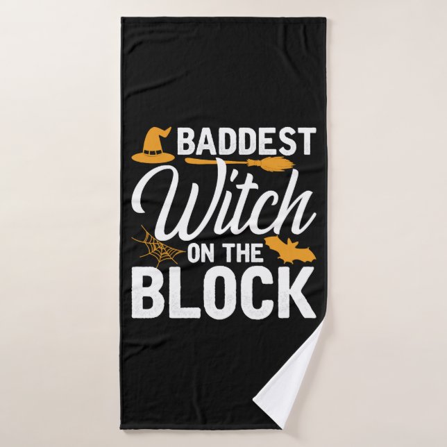 Die schwerste Hexe auf dem Block Badehandtuch (Badehandtuch)