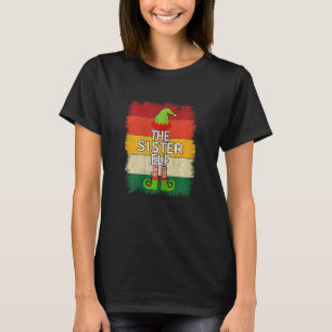 Die Schwester-Elf-Zusammenstellungs-Weihnachtsfeie T-Shirt