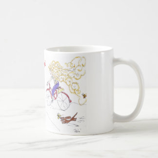 Die Schwester-goldene Haar-Kaffee-Tasse Daschund Kaffeetasse
