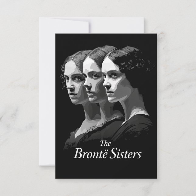 Die Schwestern Brontë Dankeskarte (Vorderseite)