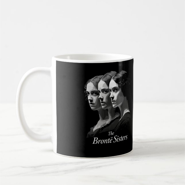 Die Schwestern Brontë Kaffeetasse (Links)