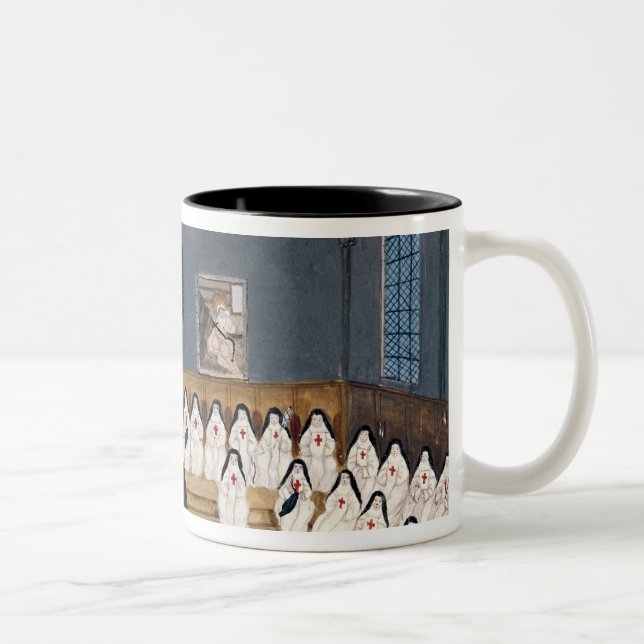 Die Schwestern der Abtei Zweifarbige Tasse (Rechts)