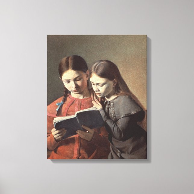 Die Schwestern des Künstlers Signe und Henriette Leinwanddruck (Vorderseite)