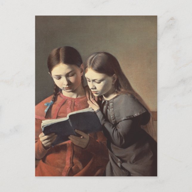 Die Schwestern des Künstlers Signe und Henriette Postkarte (Vorderseite)