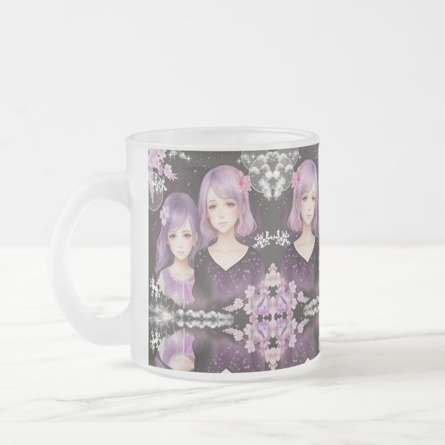 Die Schwestern Lavendel & Sakura Mattglastasse (Links)