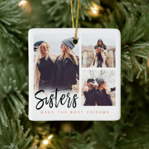 Die Schwestern machen die besten Freunde Foto Coll Keramikornament