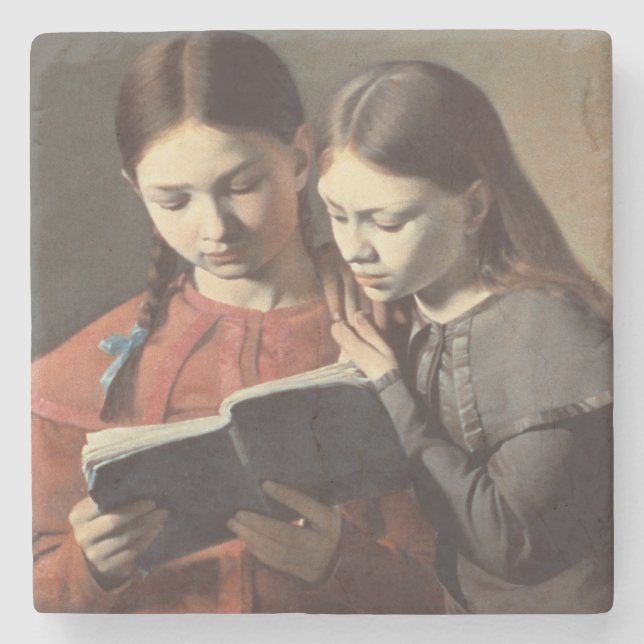 Die Schwestern Signe und Henriette des Künstlers Steinuntersetzer (Vorderseite)