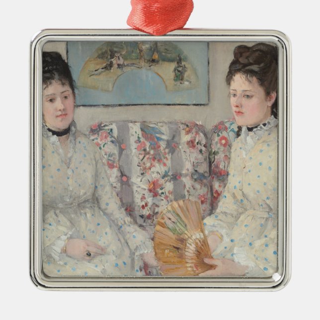 Die Schwestern (von Berthe Morisot) Ornament Aus Metall (Vorne)