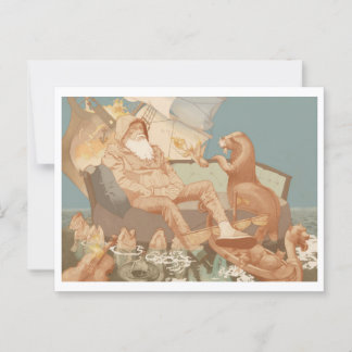 Die schwindende Ozeanlandschaft Postkarte